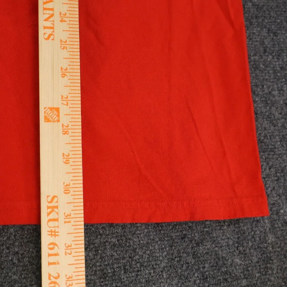 Adidas Chicago Blackhawks Madhouse Hockey Red Go-To Tee 3XL Long Sleeve